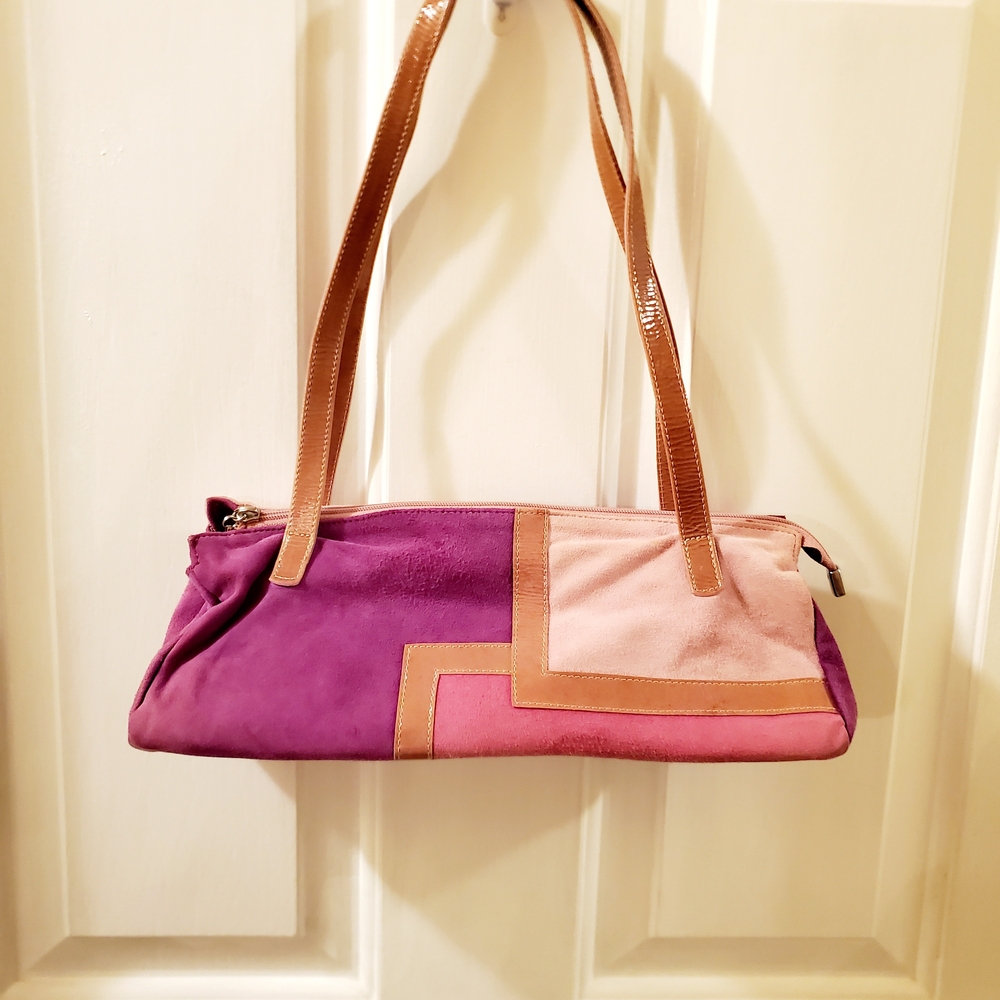 Stylish Sergio Zelcer Purple and Pink Women's Bag  Made In Brazil